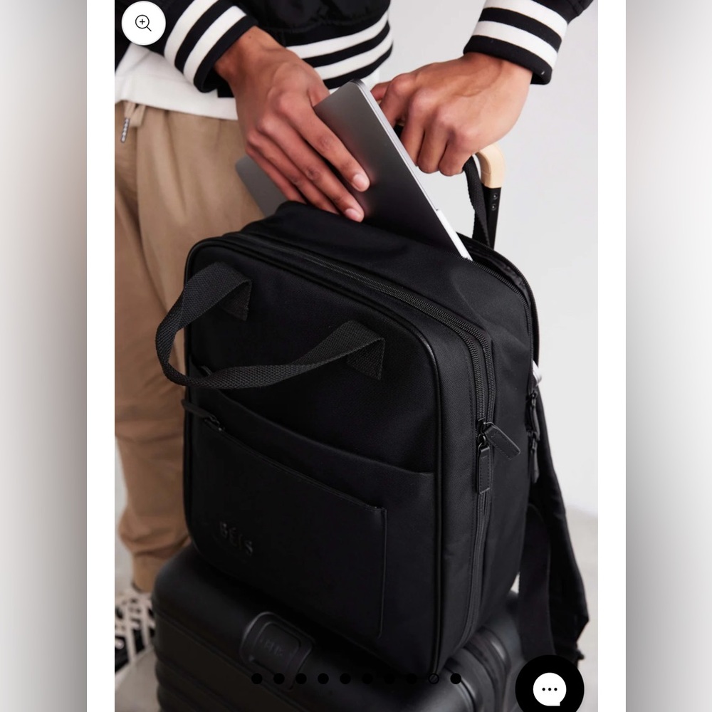 Beis - NWT - Expandable Backpack in Black